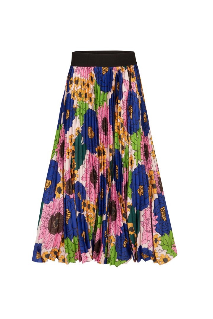 THE PLEAT IS ON Skirt - Pink Floral