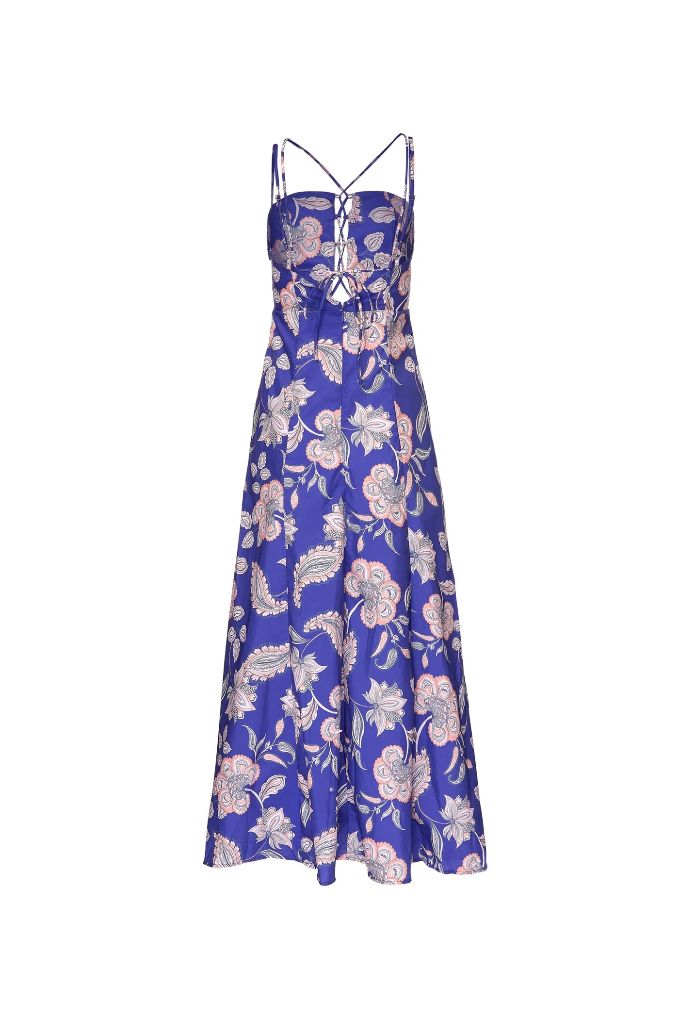 MAXI CUT OUT DRESS - PAISLEY PRINT