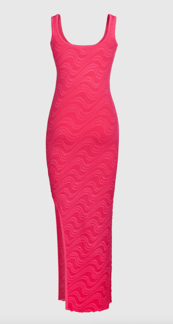 Wailele Wave Knit Dress - PINK