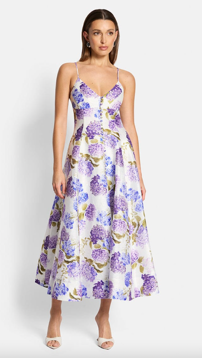 EVIE MIDI DRESS - Hydrangea