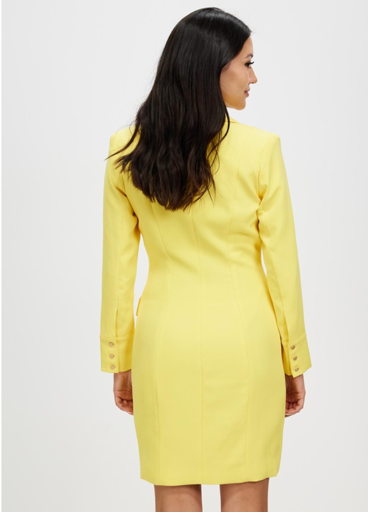 Trance jacket dress - yellow