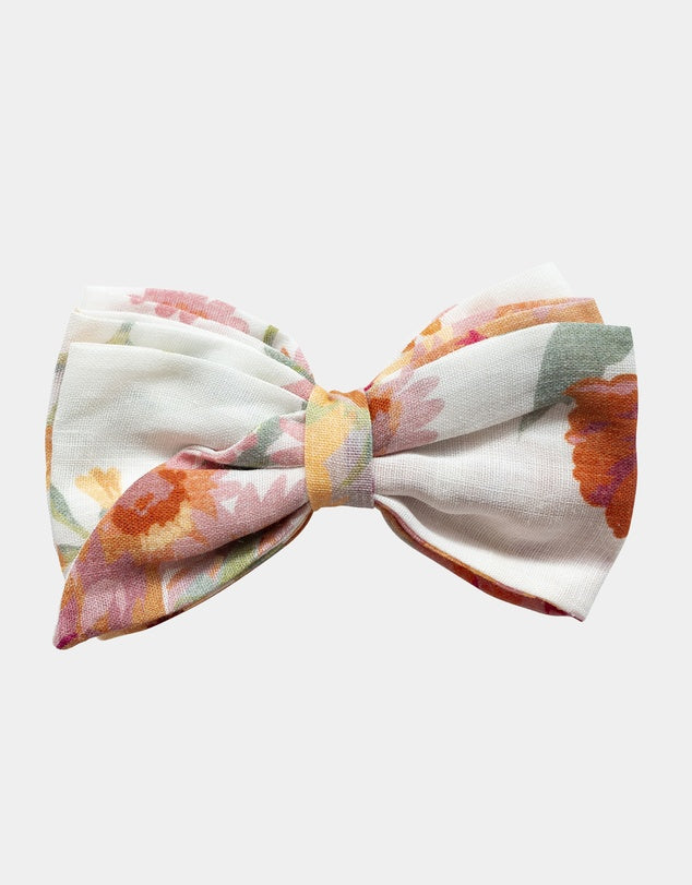 Bow Hair Clip - Sunset Floral