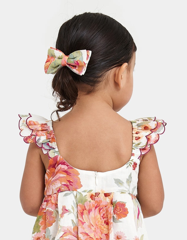 Bow Hair Clip - Sunset Floral