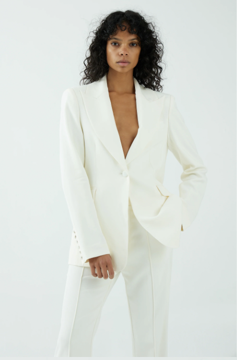 OVERFLOW TAILORED BLAZER | OFF WHITE – Inanna Boutique